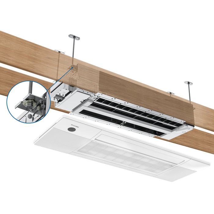 MRCOOL DIY Mini Split - 27,000 BTU 3 Zone Ceiling Cassette Ductless Air Conditioner and Heat Pump with 50 ft. Install Kit, DIYM336HPC00C74