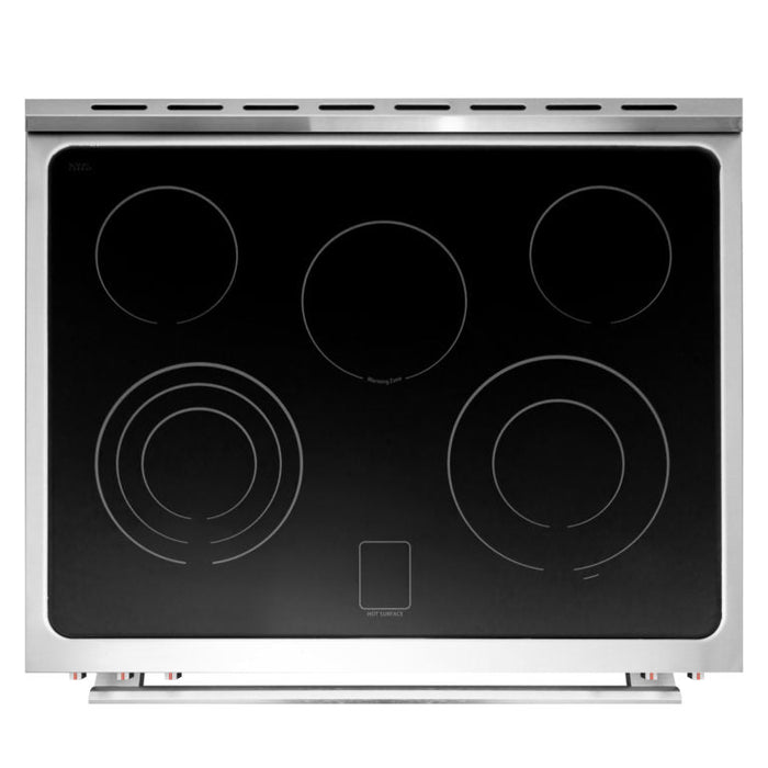 Cosmo Commercial 30" 5 cu. ft. Electric Range with Convection Oven in Stainless Steel, COS-305AERC