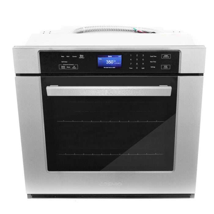 Cosmo 30" 5 cu. ft. Single Electric Wall Oven with Self-Cleaning in Stainless Steel, COS-30ESWC