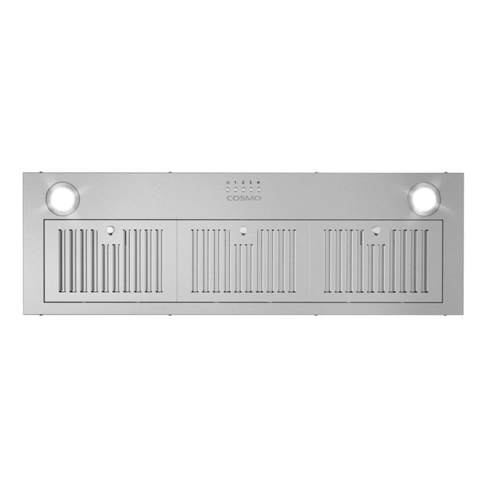 Cosmo 36" 380 CFM Convertible Insert Range Hood in Stainless Steel, COS-36IRHP