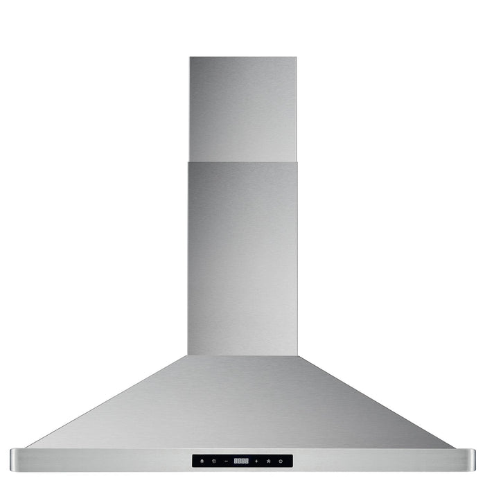 Cosmo 36" 380 CFM Convertible Wall Mount Range Hood with Push Button Controls and Carbon Filter Kit, COS-63190S-DL