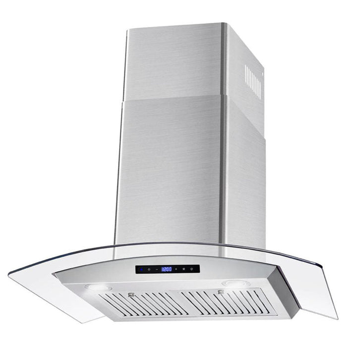 Cosmo Package - 30" Electric Range, Wall Mount Range Hood, Refrigerator with Ice Maker and Dishwasher, COS-4PKG-032