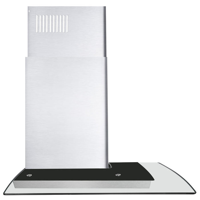 Cosmo 30" 380 CFM Convertible Wall Mount Range Hood with Glass Canopy and Digital Touch Controls, COS-668WRCS75