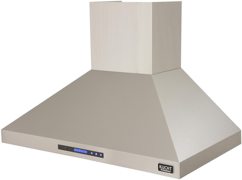 Kucht Professional 48 in. 6.7 cu ft. Natural Gas Range, Range Hood, Microwave Drawer, Dishwasher Package, AP-KNG481-S-4