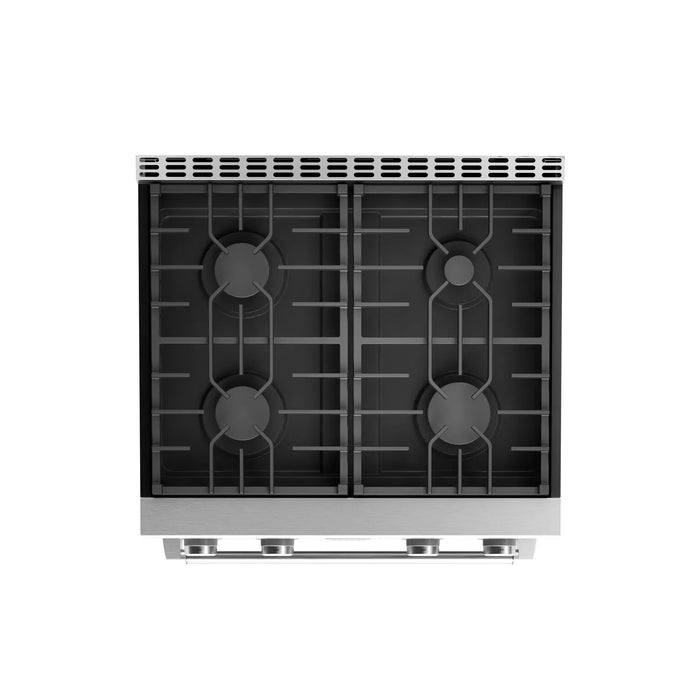 Thor Kitchen A-Series 2-Piece Appliance Package - 30-Inch Gas Range and Under Cabinet Range Hood in Stainless Steel