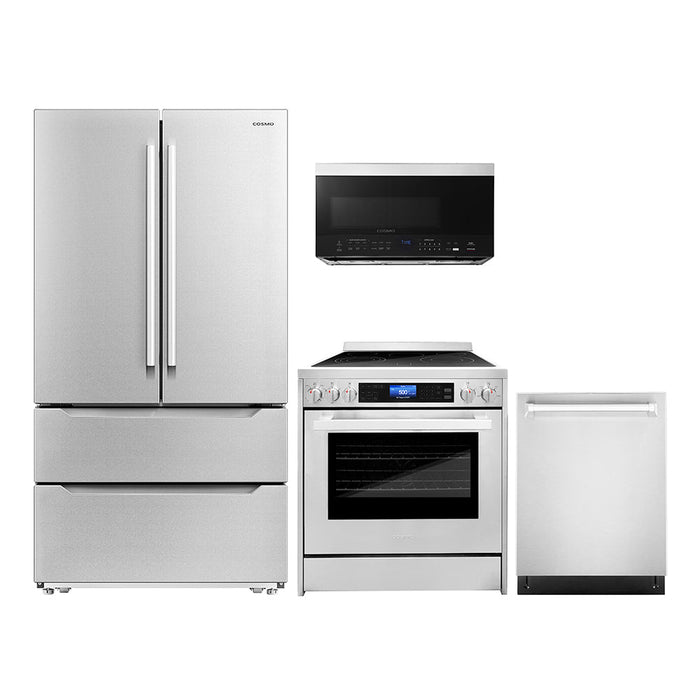 Cosmo Package - 30" Electric Range, Refrigerator with Ice Maker, Dishwasher and Microwave, COS-4PKG-146