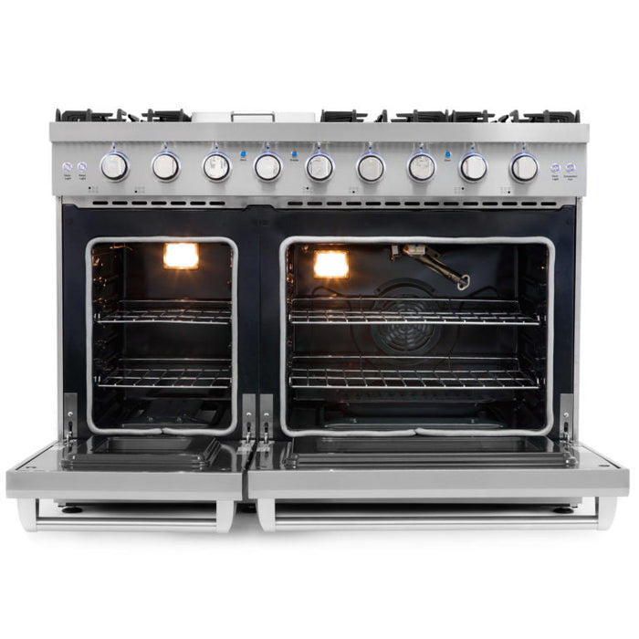 Cosmo Package - 48" Gas Range, Under Cabinet Range Hood and Dishwasher, COS-3PKG-048