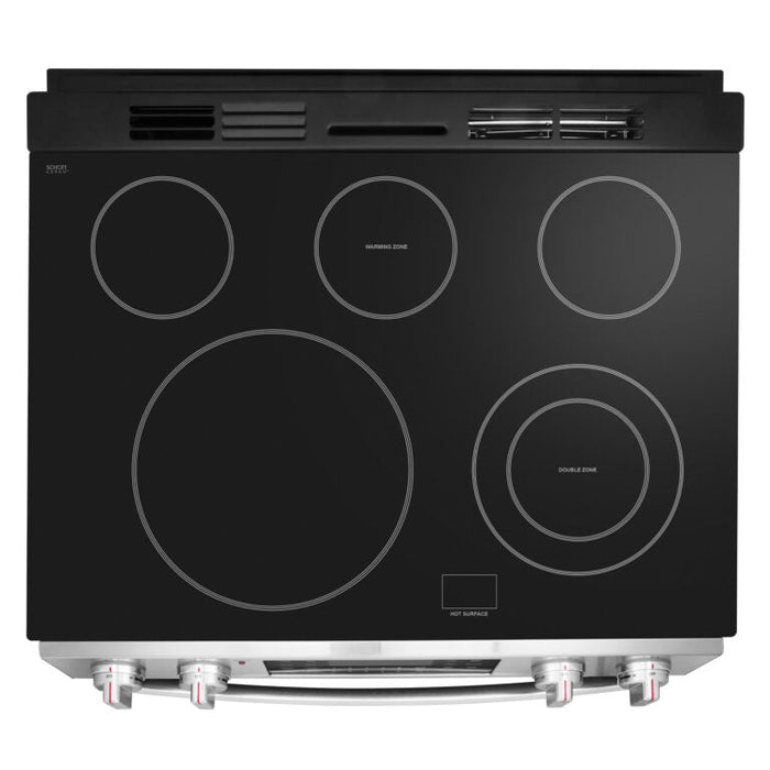 Cosmo Commercial 30" 6.3 cu. ft. Electric Range with 5 Burner Glass Cooktop and Self Clean Air Fry Oven in Stainless Steel
, COS-ERC305WKTD