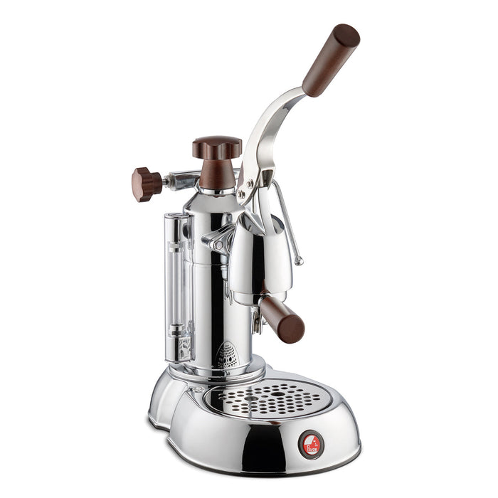 La Pavoni "Stradivari"  Europiccola 8 Cup - Chrome with Wood #ESW-8