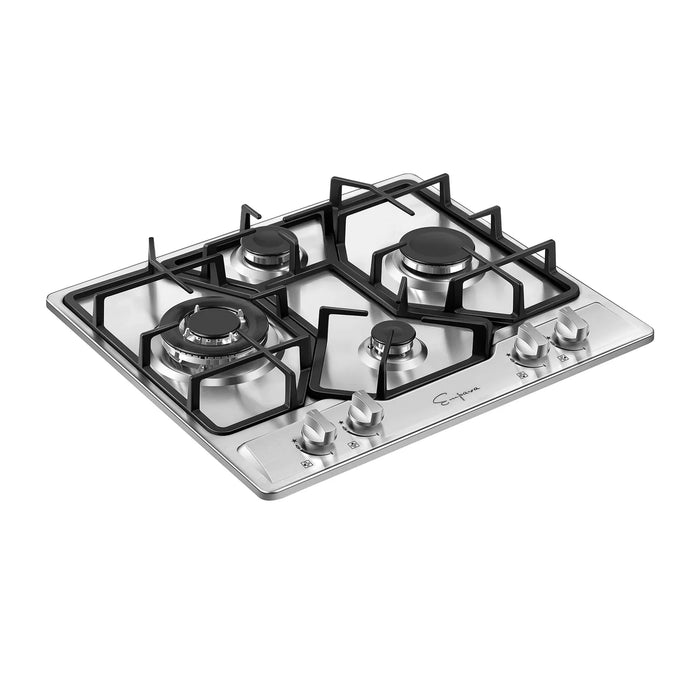 Empava 24" Stainless Steel Built-In Cooktop with 4 Gas Burners, EMPV-24GC4B67A