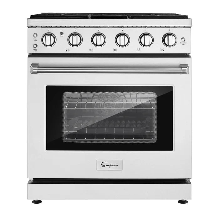 Empava 30" Freestanding Single Oven Natural Gas Range with 5 Burners- 4.5 cu.ft, EMPV-30GR10