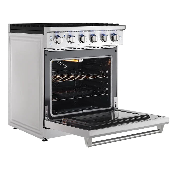 Empava 30" Freestanding Single Oven Natural Gas Range with 5 Burners- 4.5 cu.ft, EMPV-30GR10