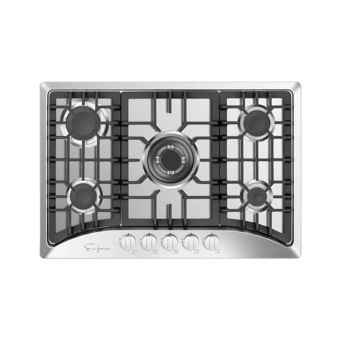 Empava Appliance Package-Empava 24" Natural Gas Oven, Empava 30" Cooktop, Empava 30" Convertible Vent Wall Mount Range Hood, AP-EMPV-24WO09-3