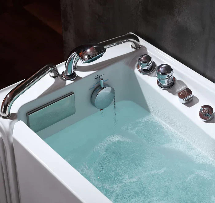 Empava 53" Walk-in Whirlpool Bathtub with Left Side Door, EMPV-53WIT02