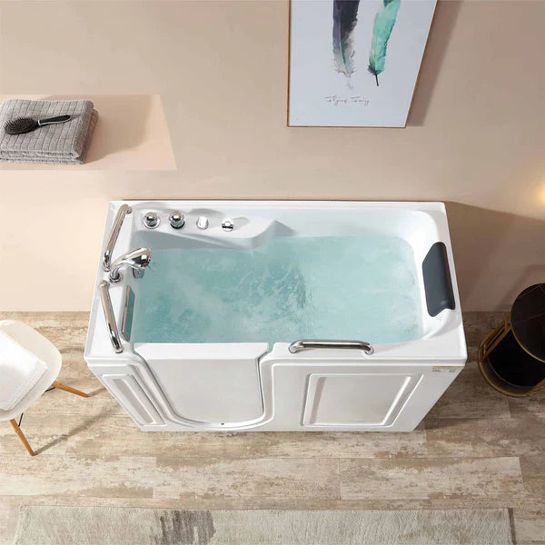 Empava 53" Walk-in Whirlpool Bathtub with Left Side Door, EMPV-53WIT02