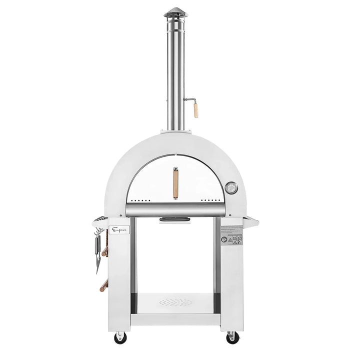 Empava Outdoor Wood Fired Pizza Oven in Stainless Steel, EMPV-PG01