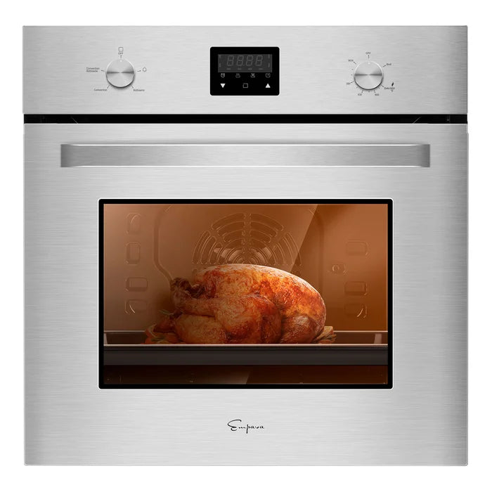 Empava Appliance Package-Empava 24" Natural Gas Oven, Empava 30" Cooktop, Empava 30" Convertible Vent Wall Mount Range Hood, AP-EMPV-24WO09-3