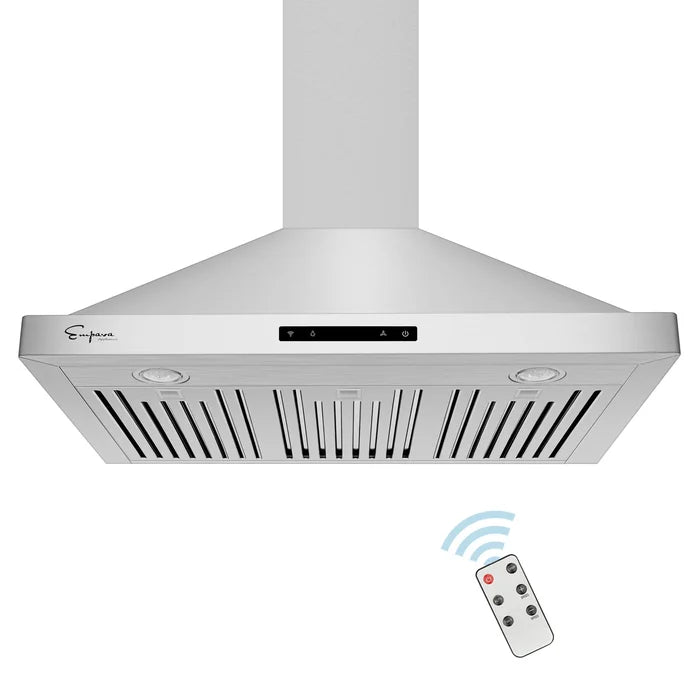 Empava 30" 380 CFM Wall Mount Range Hood in Stainless Steel, EMPV-30RH03