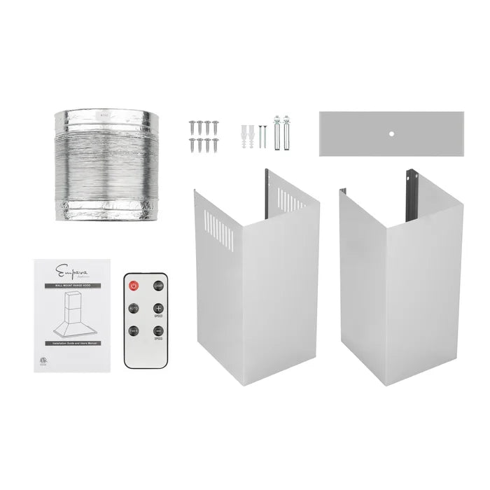 Empava Appliance Package-Empava 24" Electric Oven, Empava 30" Cooktop, Empava 30" Wall Mount Range Hood, AP-EMPV-24WOA01