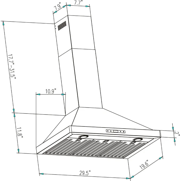 Empava Appliance Package-Empava 30" Air Fry Electric Oven, Empava 30" Cooktop, Empava 30" Wall Mount Range Hood, AP-EMPV-30WO04