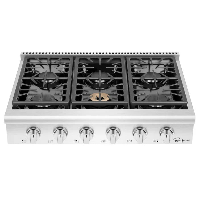 Empava 36" Built-In Natural Gas Cooktop with 6 Burners, EMPV-36GC31