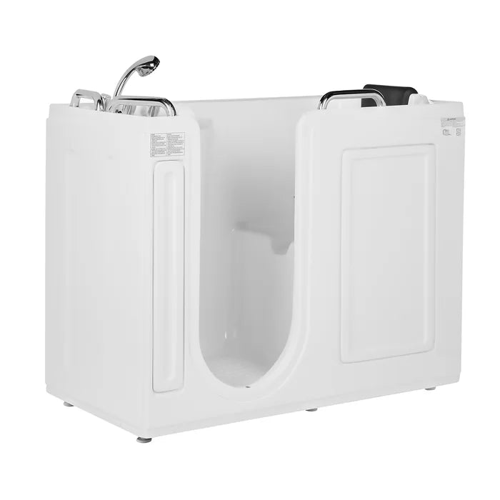 Empava 53" Walk-in Soaking Bathtub with Left Side Door, EMPV-53WIT373