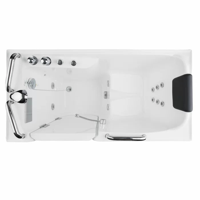 Empava 53" Walk-in Whirlpool Bathtub with Left Side Door, EMPV-53WIT02