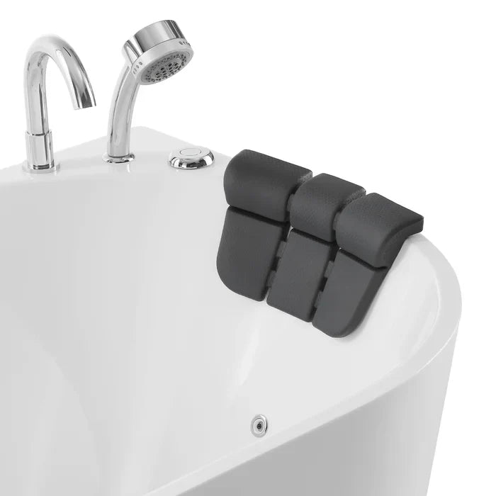 Empava 59" Whirlpool Hydromassage Alcove Bathtub with Faucet, EMPV-59AIS06