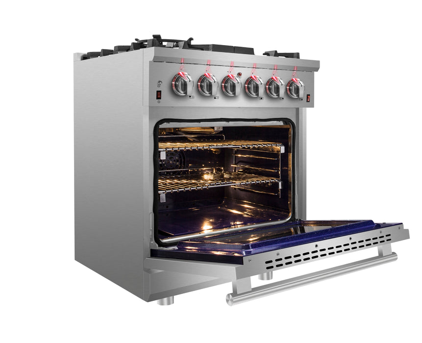 Forno 30″ Freestanding Gas Range with 5 Burners, FFSGS6239-30