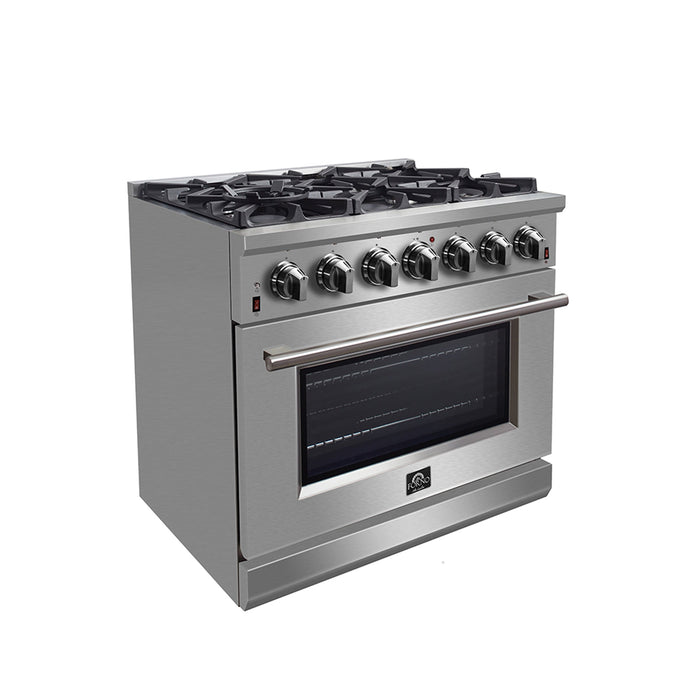 Forno 36″ Freestanding Gas Range with 6 Burners, FFSGS6239-36