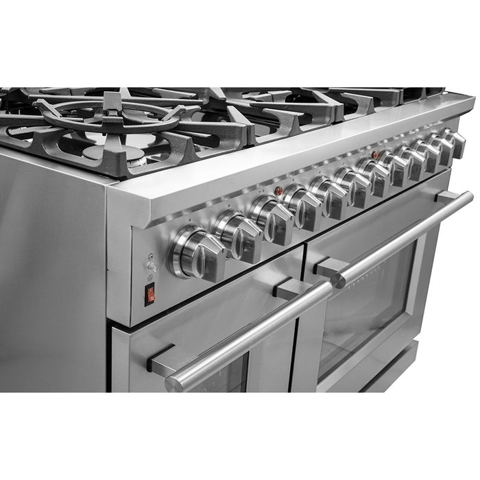 Forno 48″ Freestanding Gas Range with 8 Burners, FFSGS6239-48