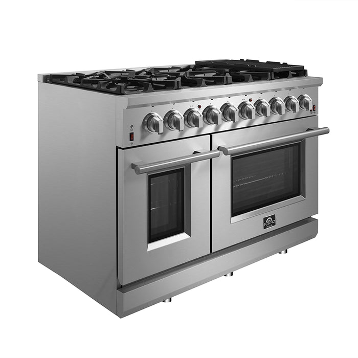 Forno 48″ Freestanding Gas Range with 8 Burners, FFSGS6239-48