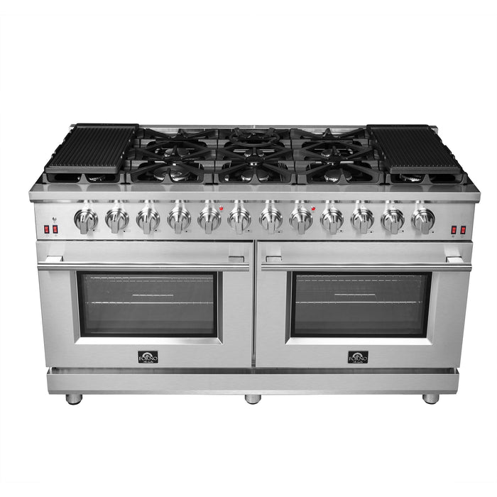 Forno 60″ Freestanding Gas Range with 10 Burners, FFSGS6239-60