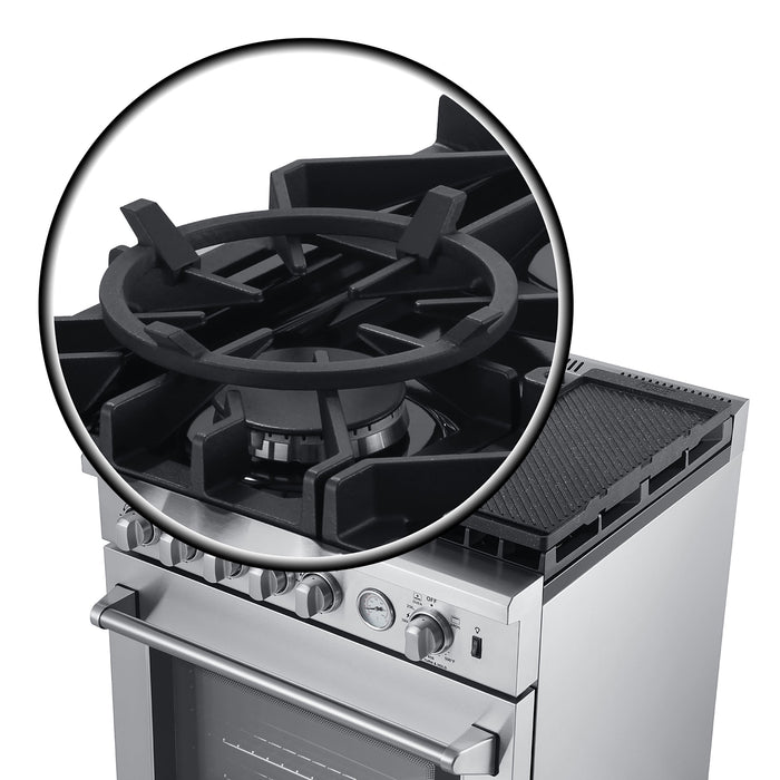 Forno 30" Gas Range with 5 Sealed Burners, Air Fryer and Griddle, FFSGS6276-30