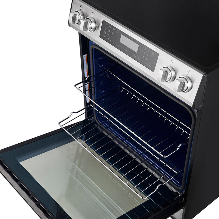 Forno Espresso 30" Induction Range with Air Fry and Self-Clean in Stainless Steel and Silver Handles, FFSIN0905-30