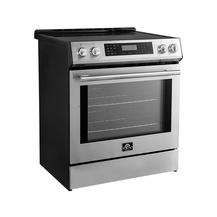 Forno Espresso 30" Induction Range with Air Fry and Self-Clean in Stainless Steel and Silver Handles, FFSIN0905-30