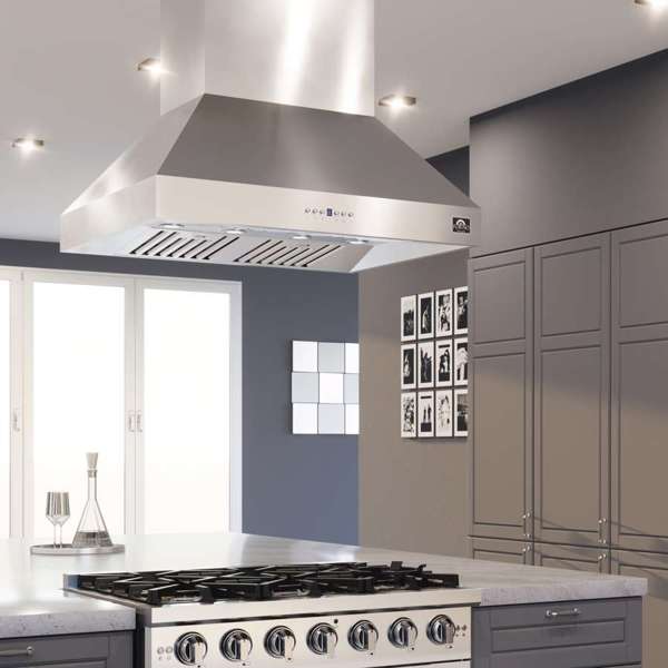 Forno 36" Island Range Hood in Stainless Steel, FRHIS5129-36