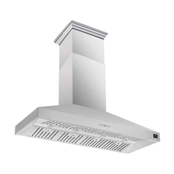 Forno 60" Island Range Hood in Stainless Steel, FRHIS5129-60