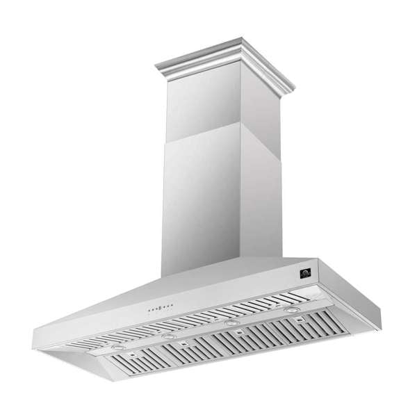 Forno 60" Island Range Hood in Stainless Steel, FRHIS5129-60