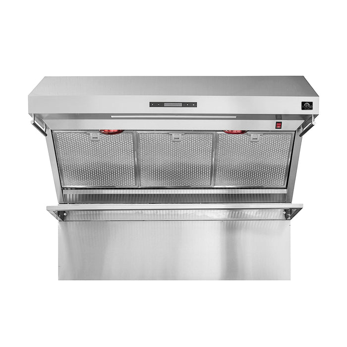 Forno 48" 1,200 CFM Wall Mount Range Hood and Back Splash, FRHWM5029-48HB