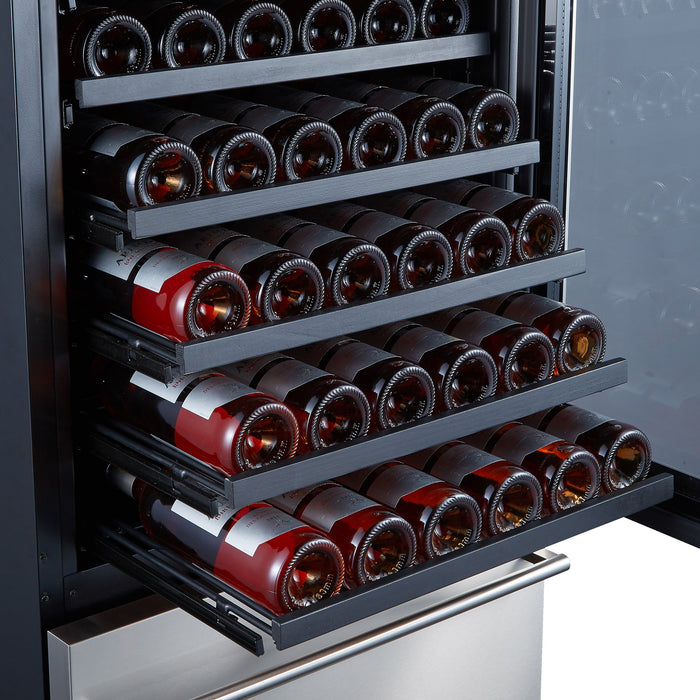 Forno 24 in. 108 Bottle Triple Zone Wine Cooler, FWCDR6628-24S