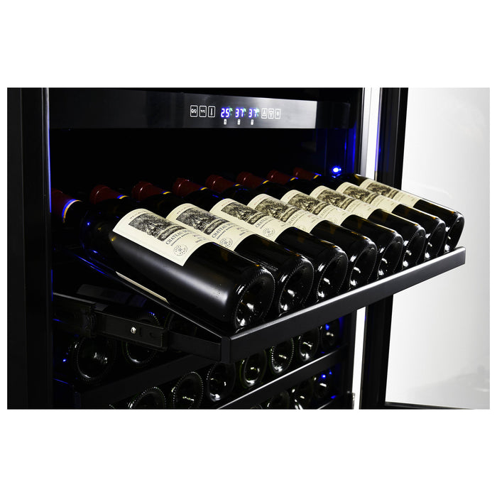 Forno 30 in. 144 Bottle & 200 Can Triple Zone Wine Cooler, FWCDR6661-30S