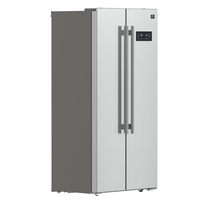 Forno 33 in. 15.62 cu.ft. French Door Refrigerator in Stainless Steel, FFRBI1805-33SB