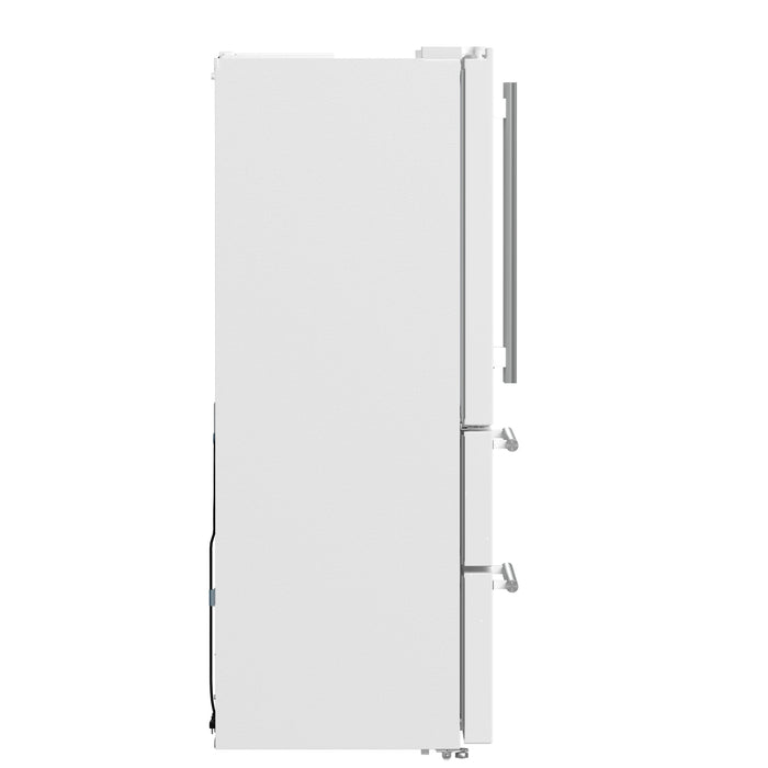 Forno Espresso 36" 19.2 cu. ft. Refrigerator in White with Silver Handles, FFRBI1820-36WHT