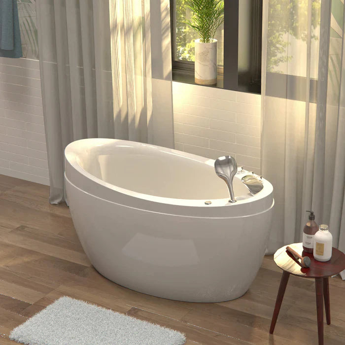 Empava 48" Freestanding Japanese Style Soaking Bathtub with Faucet, EMPV-48JT011