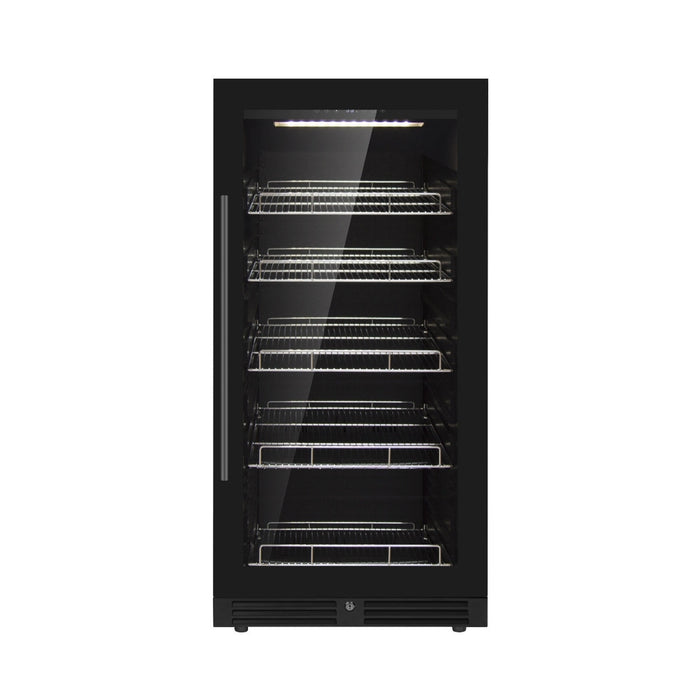 KingsBottle 389 Cans Capacity Upright Beverage Refrigerator With Low-E Glass Door