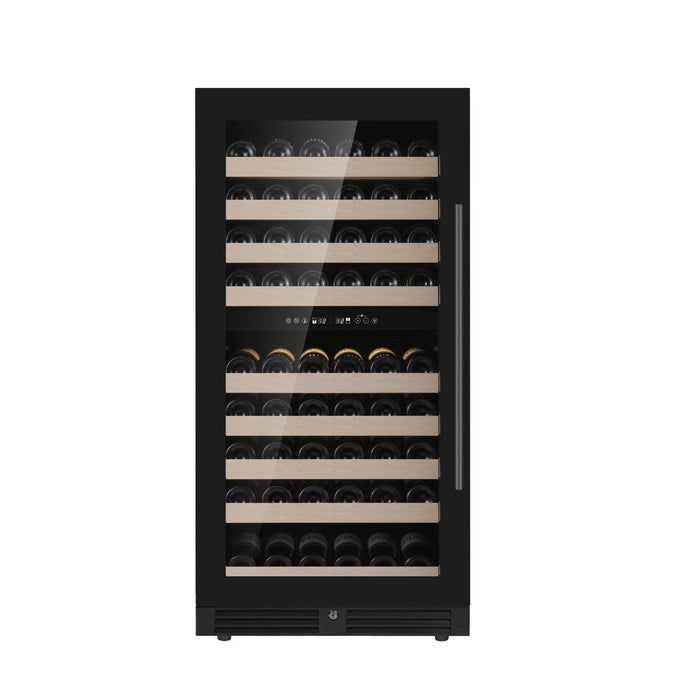 KingsBottle 47-Inch Tall Dual Zone Wine Cooler with Low-E Glass Door