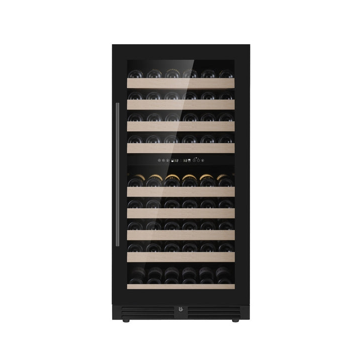 KingsBottle 47-Inch Tall Dual Zone Wine Cooler with Low-E Glass Door