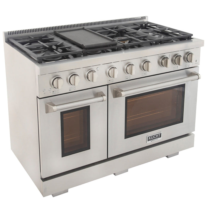 Kucht Professional 48 in. 6.7 cu ft. Propane Gas Range, KFX480/LP