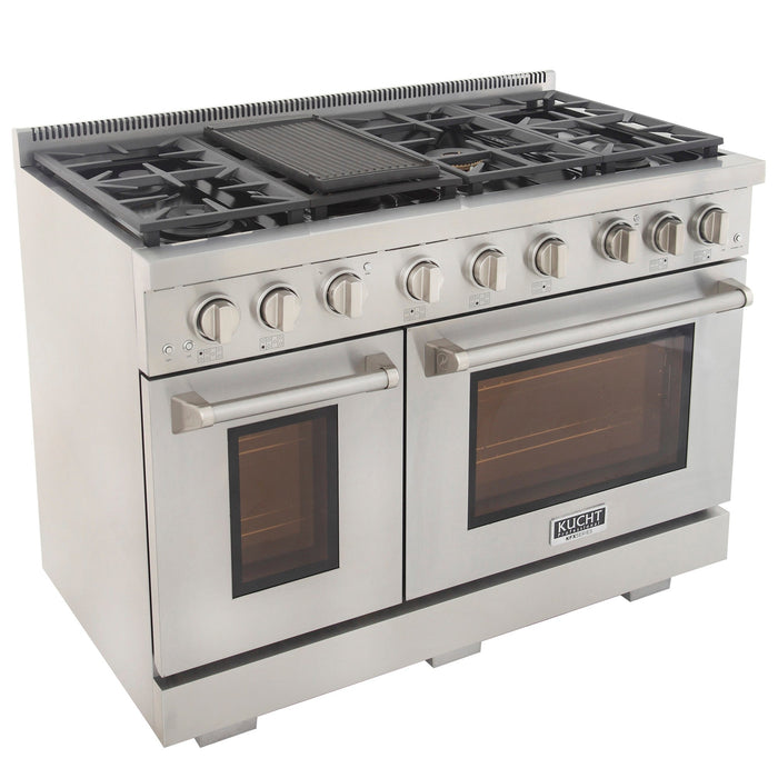 Kucht Professional 48 in. 6.7 cu ft. Propane Gas Range, KFX480/LP